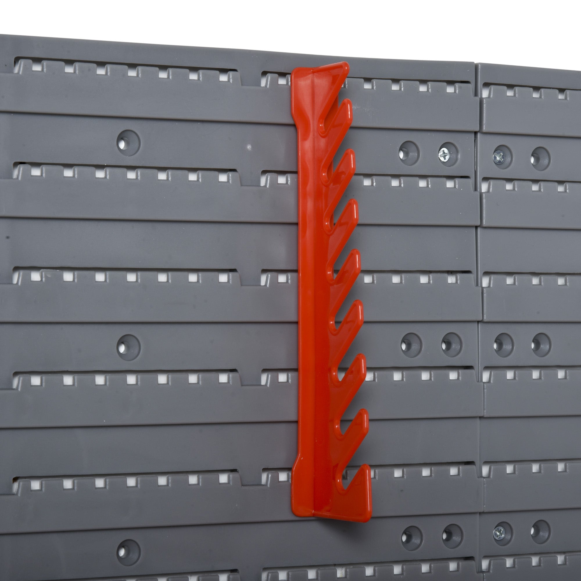 44-Piece Wall Tool Organizer 95x54 cm Tool Wall Shelf with 28 Stackable Boxes and Different Hooks in Gray and Red