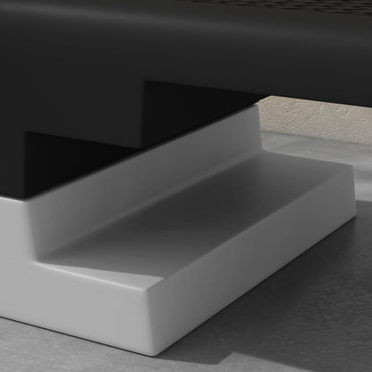 SPORTNOW Adjustable Height Stepper with Removable Steps and Non-Slip Base, Aerobic Step in ABS, 97x36x15/20/25 cm, Gray