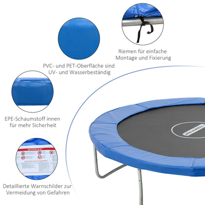 Trampoline Edge Cover Safety Net Weather Cover 8ft 10ft 12ft 15ft Edge Cover: Ø 305cm-Blue(Trampoline not included)