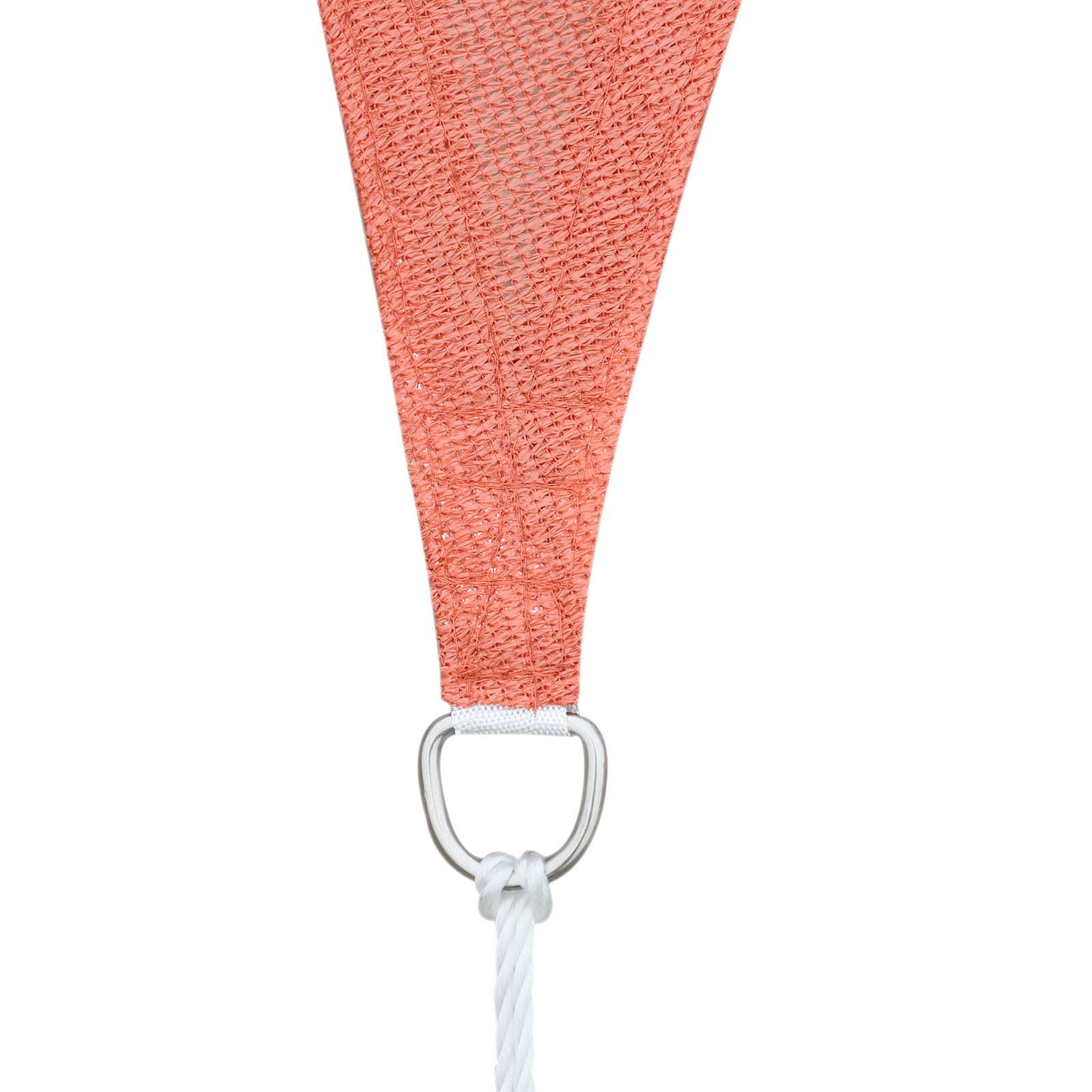 Large Size Triangular Shade Sail 3 x 3 x 3 m High Density UV Resistant Polyethylene Rust Red Color
