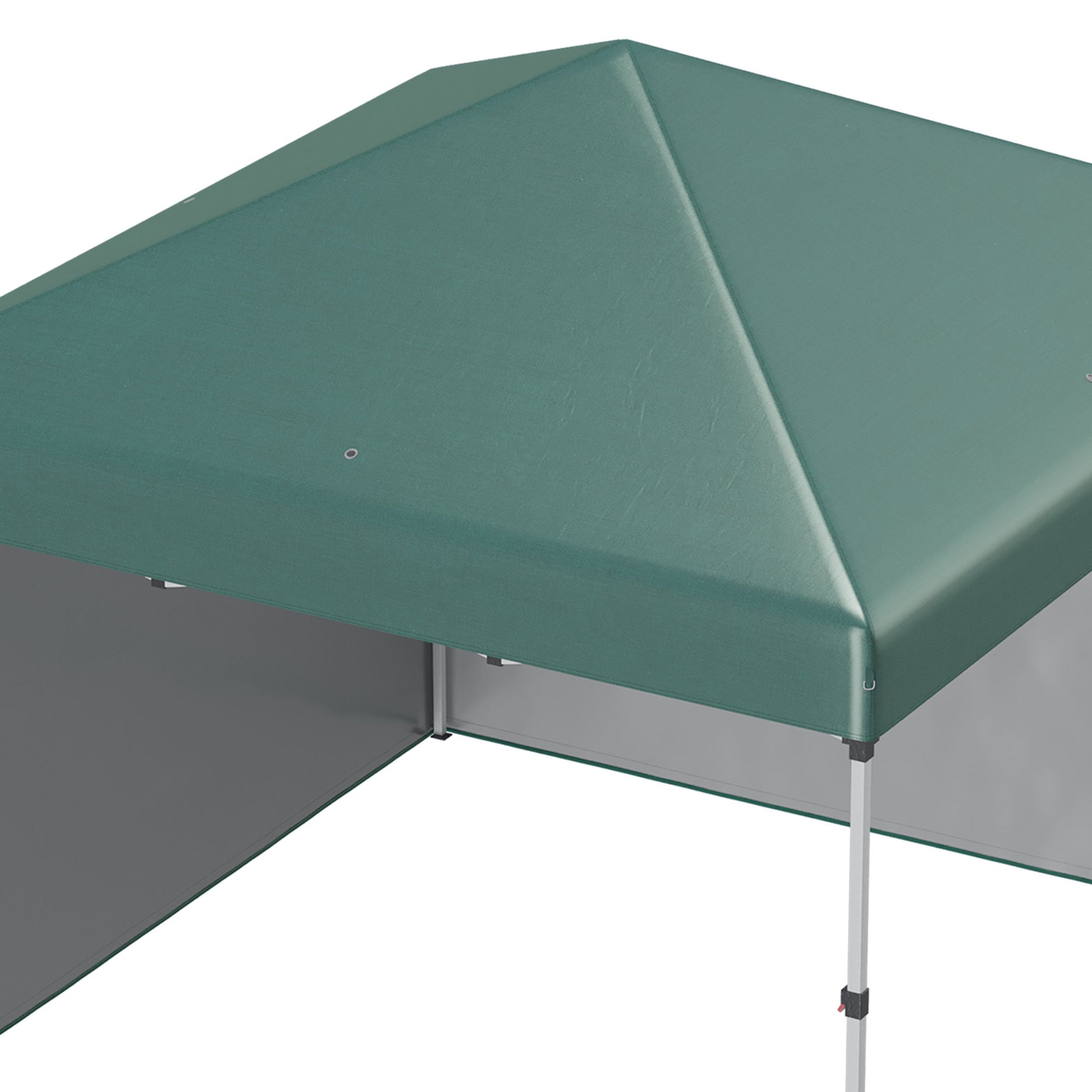 Pavilion approx. 3x3m, Water-Resistant Stable Winterproof Pop-Up Folding Canopy with 2 Side Walls, UV 30+ Protection, Foldable Party Tent Gazebo with Bag, Garden Pavilion for Camping, Green