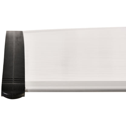 Balcony Door and Window Canopy, Waterproof and Anti-UV Outdoor Canopy in Polycarbonate for Exterior, 75x120cm