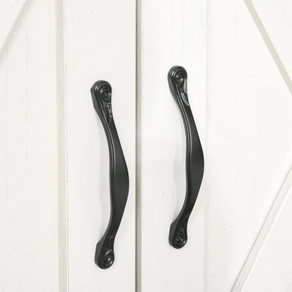 Kitchen Sideboard Buffet for Living Room with 1 Drawer 2 Doors and Adjustable Inner Shelf Decorative Auxiliary Furniture for Dining Room 80x39.7x80 cm White Wash