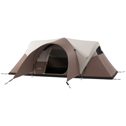 Family Camping Tent 5-6 Person Waterproof Lightweight Ventilated with Carry Bag, dim. 550L x 300W x 198H cm