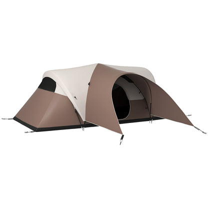 Family Camping Tent 5-6 Person Waterproof Lightweight Ventilated with Carry Bag, dim. 550L x 300W x 198H cm