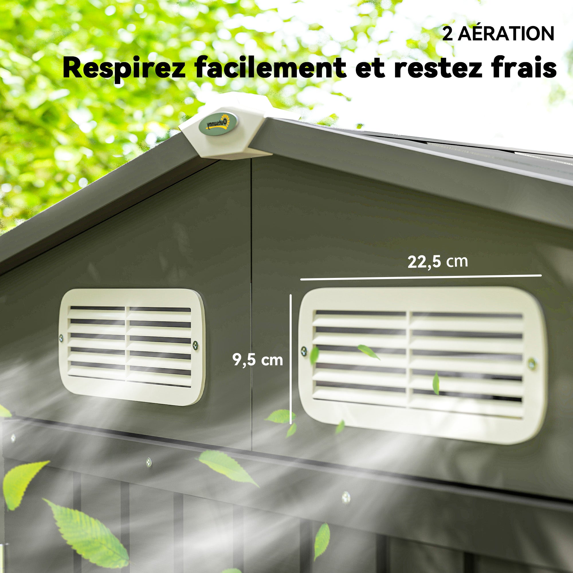 Metal Garden Shed 2.27m², Easy to Assemble, Enhanced Galvanized Steel Structure, Outdoor Tool Shed, 2-Sloped Roof with Vents, Gloves and Padlock Included, 190x131x188cm, Gray