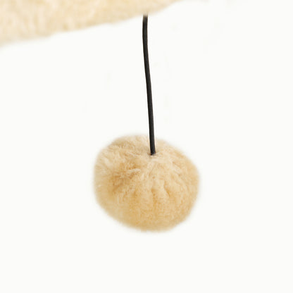 Cat Climbing Wall Set, 5-piece Cat Furniture with Scratching Post, Jumping Platforms, Ladder, House, Cat Wall Structure, for Cats up to 5 kg, Plush, Beige