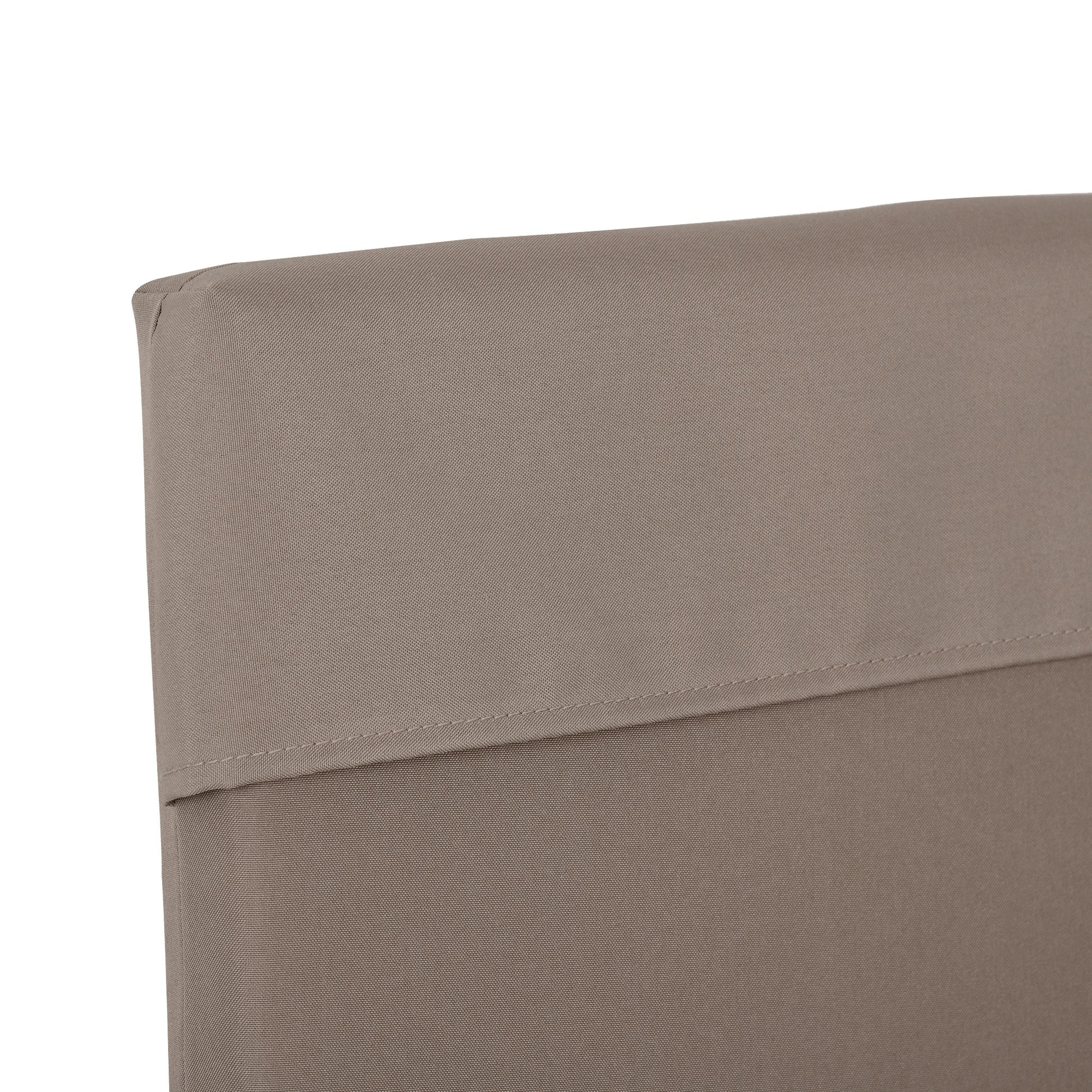 2-Piece Swing Cushion 130x45x5 cm Padded Seat and Backrest Cushion for Garden Terrace Balcony Outdoor Brown
