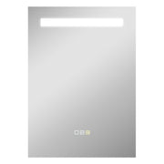 Bathroom Mirror with LED Light 70x50 cm Wall Mirror with 3 Light Colors Anti-fog Function Memory Function Touch Switch IP44