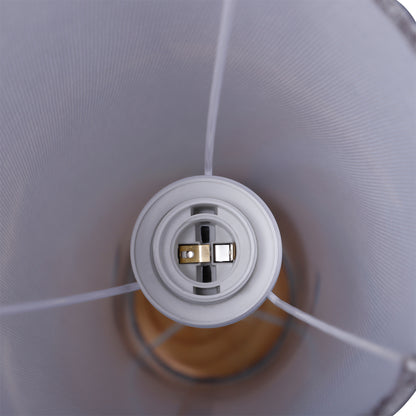 Modern Floor Lamp Living Room Lamp with Max 40W E27 Linen Shade and Metal Frame for Bedroom Ø15x120 cm Gray