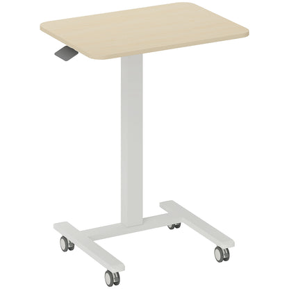 Height-Adjustable Standing Laptop Desk, Hand Crank 26.8–42.5" (68–108 cm) — Yellow