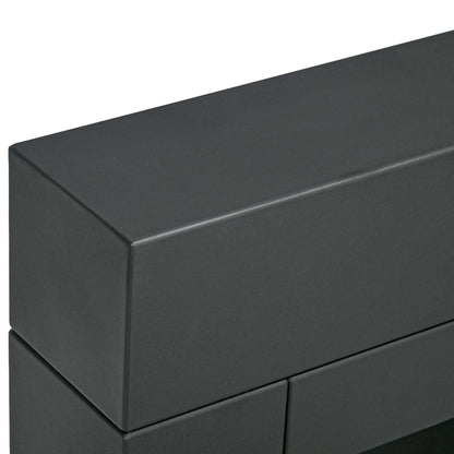 Bioethanol Fireplace Burner 0.9L, approximately 3-hour burning time 73 x 20 x 75 cm coverage 20-25 m² black steel