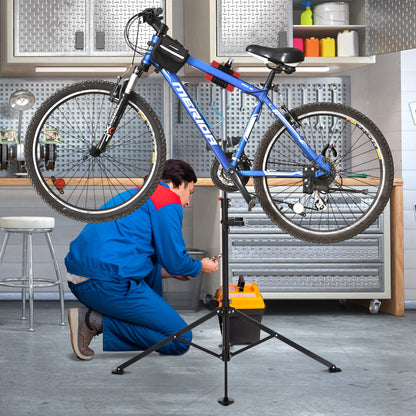 Bike Repair Stand 109-180cm with Tool Tray for Bike Maintenance