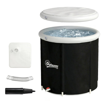 280 L (≈74 US gal) Inflatable Ice Bath — Portable Cold Water Recovery Tub with Cover & Pump, Multi-Layer Insulated Barrel, Indoor/Outdoor, Ø78 x 71 cm