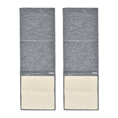 2-Pack Scratching Mat Sofa Scratch Guard Sisal Scratch Carpet for Cat Armchair Couch Cat Scratch Mat Grey 130 x 45 x 0.3 cm