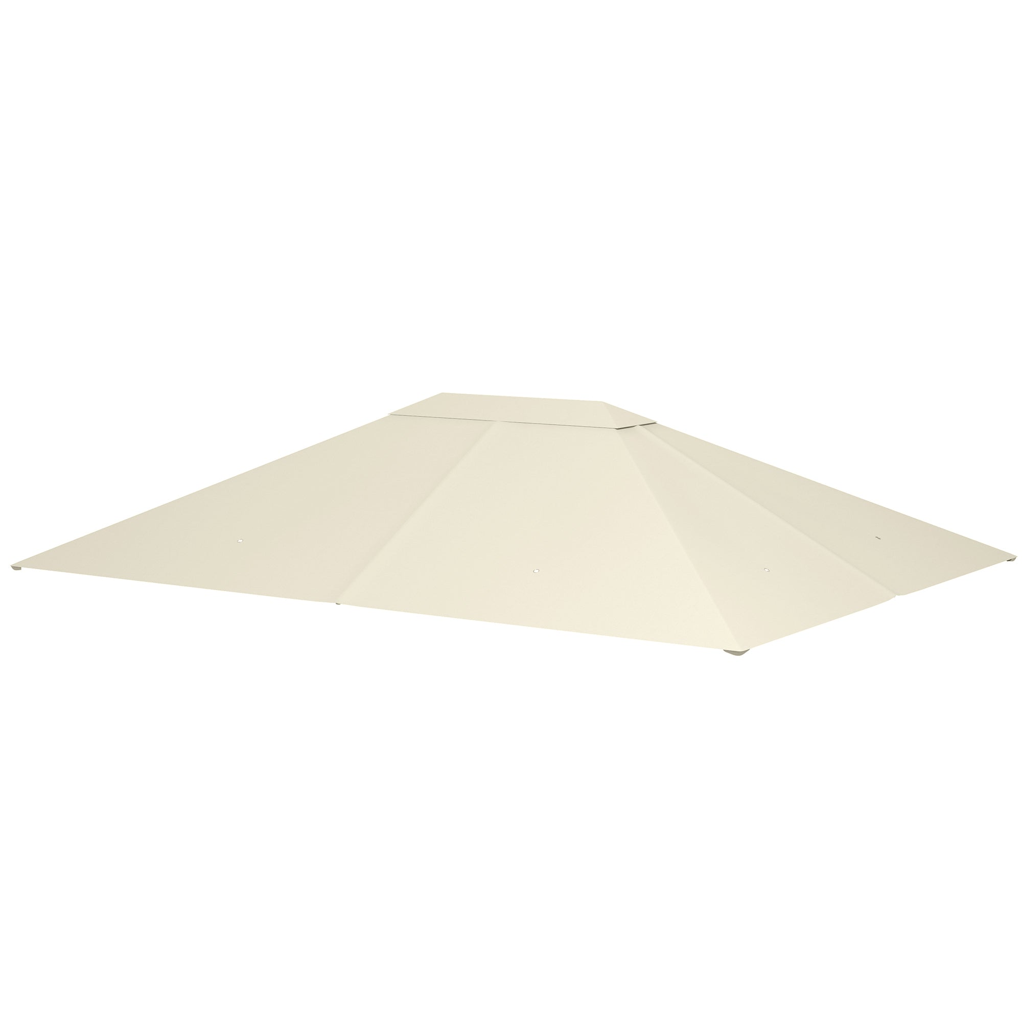 Replacement Canopy Cover for Gazebo Garden Tent Roof Polyester Fabric High Density 180 g/m² Anti-UV 3 x 4 m Cream