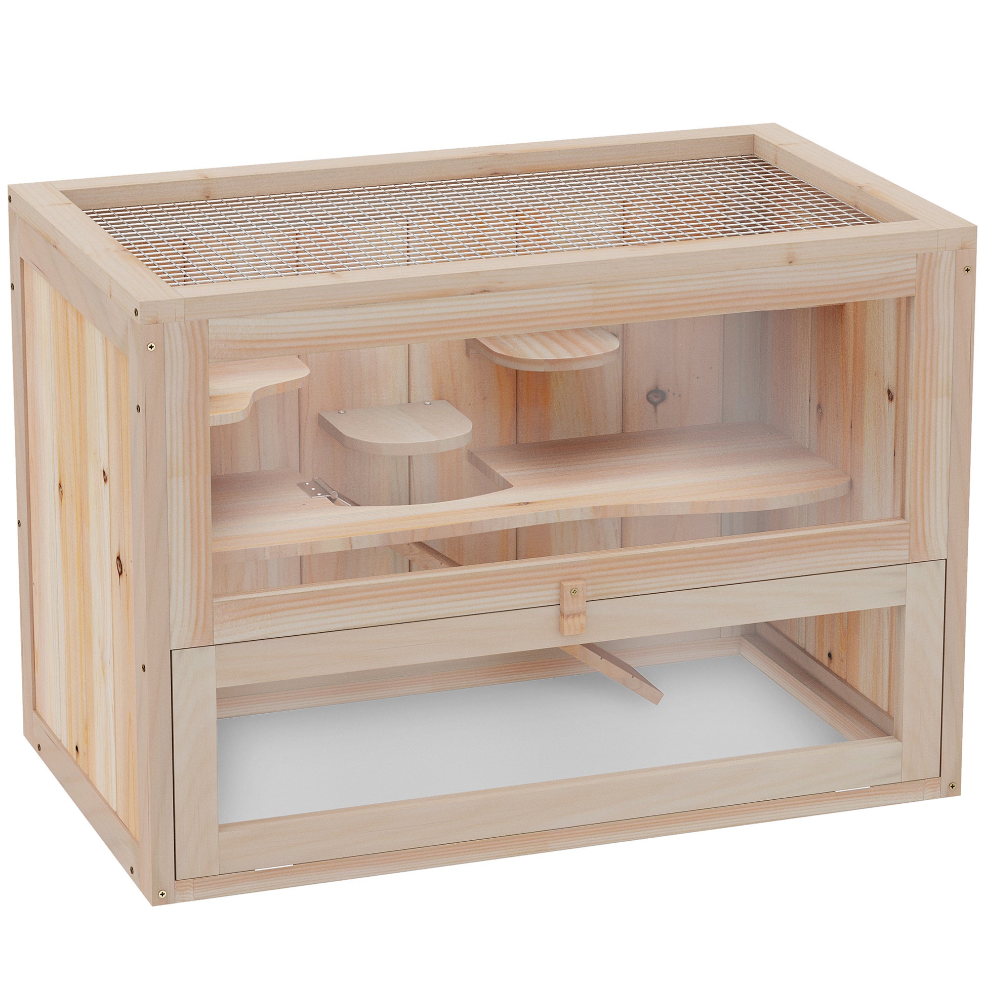 Small Animal Cage Wooden 60 x 35 x 42 cm