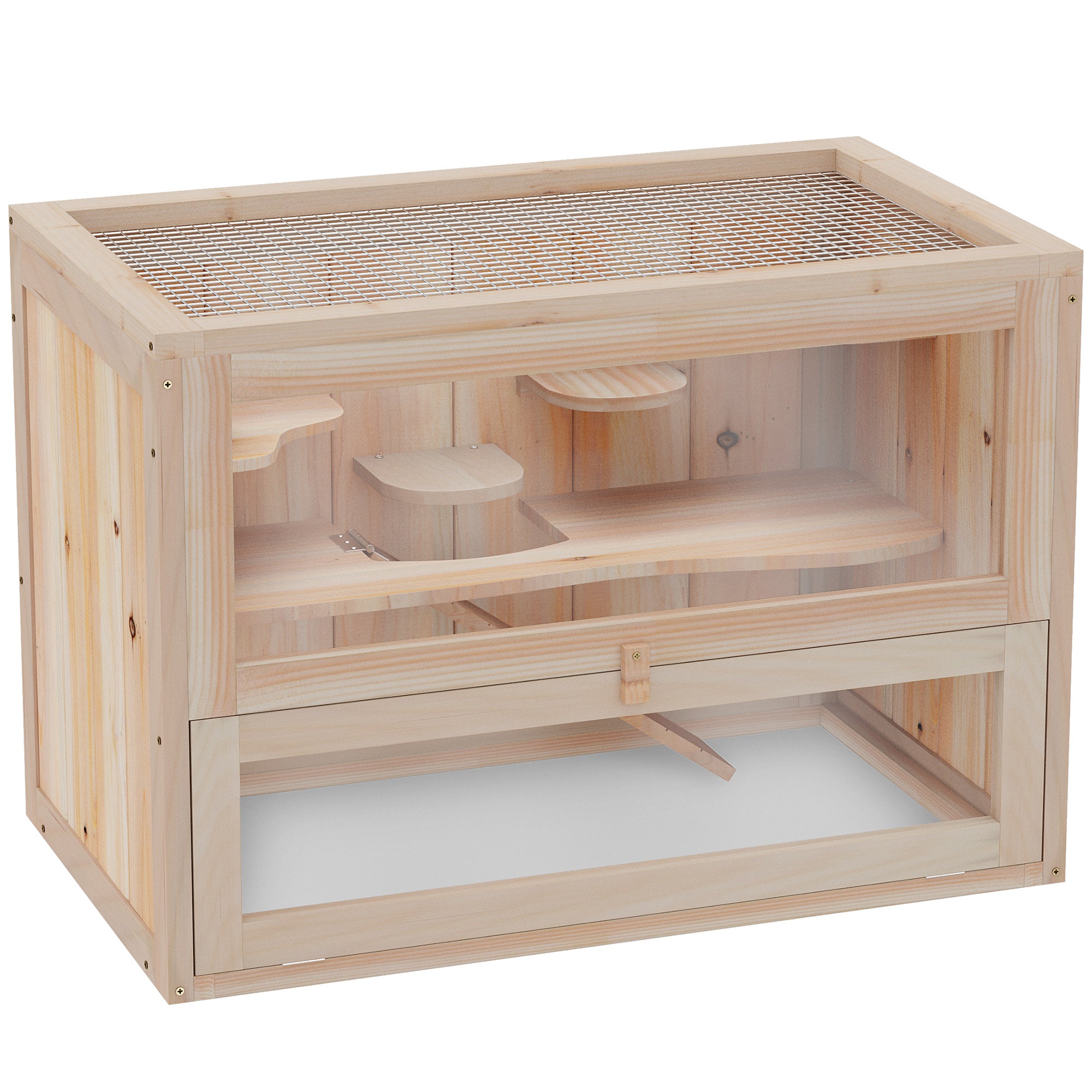 Small Animal Cage Wooden 60 x 35 x 42 cm