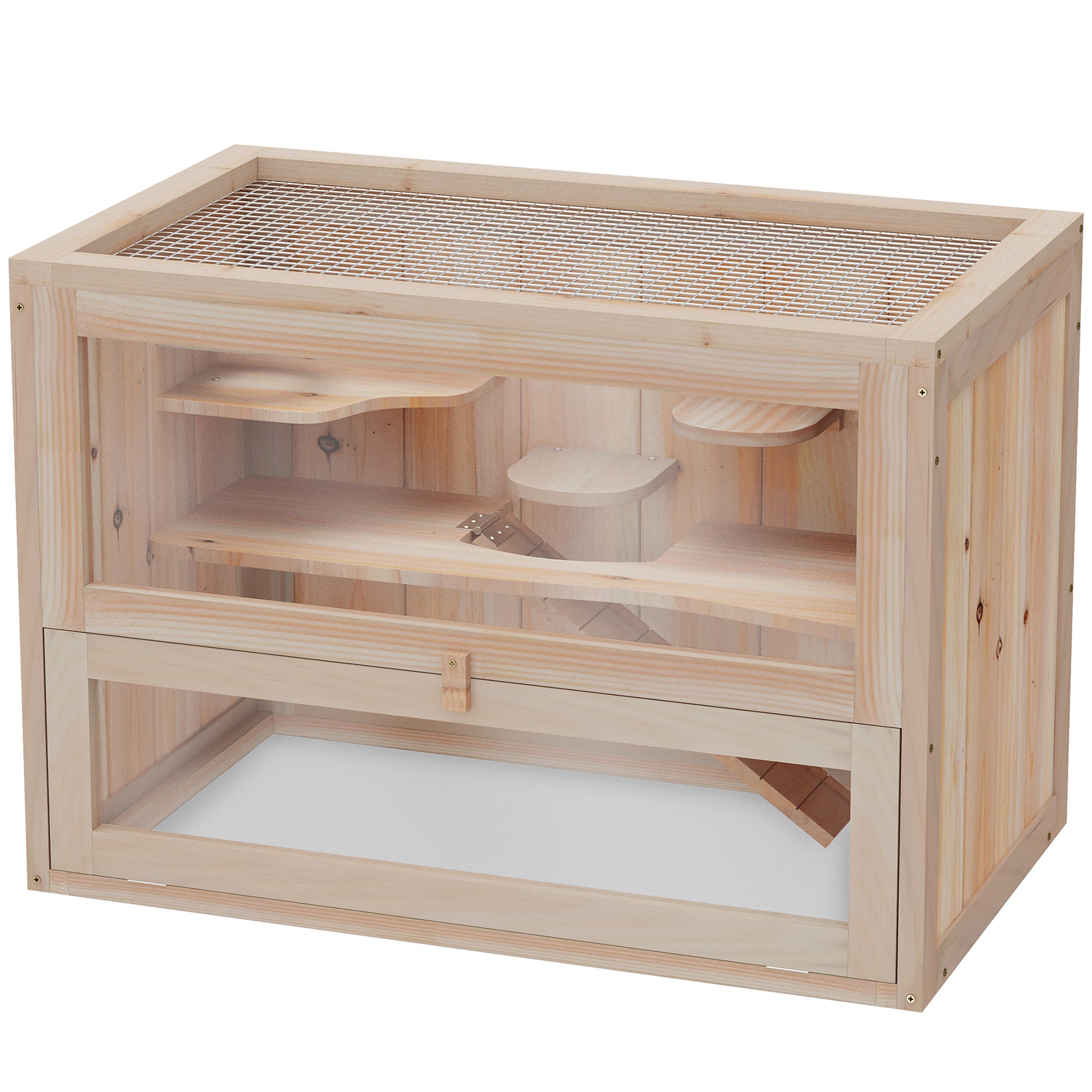 Small Animal Cage Wooden 60 x 35 x 42 cm
