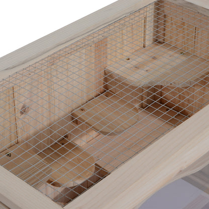 Small Animal Cage Wooden 60 x 35 x 42 cm