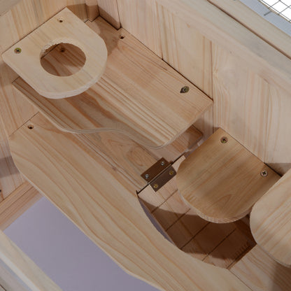 Small Animal Cage Wooden 60 x 35 x 42 cm