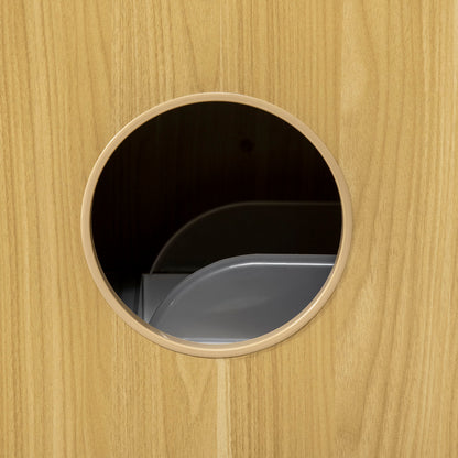 Cat Litter Box House, Cat Litter Cabinet, 3 Levels, Compartment Closed by a Door, 1 Cushion, 60 x 45 x 103 cm
