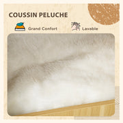 Cat Litter Box House, Cat Litter Cabinet, 3 Levels, Compartment Closed by a Door, 1 Cushion, 60 x 45 x 103 cm