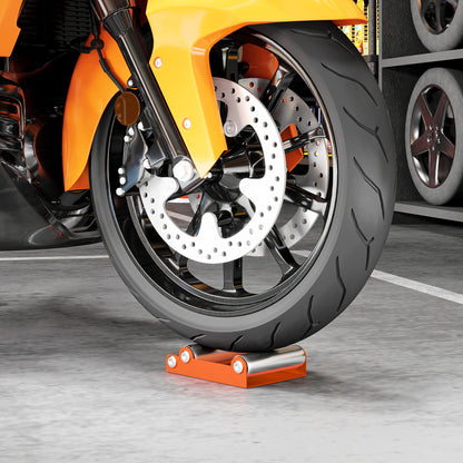 Motorcycle Wheel Cleaning Stand Roll Stand Wheel Swivel Aid Rear Tire Cleaning Aid Chain Care for Tire Cleaning & Chain Lubrication GRoller Bike <485 lb & Tire Width <180 mm Orange
