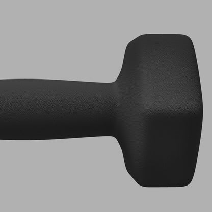 SPORTNOW Set of 2 hexagonal dumbbells with non-slip handle for home training, 2 x 5 kg, black