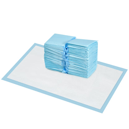Dog Pads 100 Pack 45x60 cm Pet Training Pads 6-Layer Design with Quick-Drying Leak-Proof Surface Blue