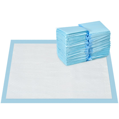 Dog Pads 100 Pack 45x60 cm Pet Training Pads 6-Layer Design with Quick-Drying Leak-Proof Surface Blue
