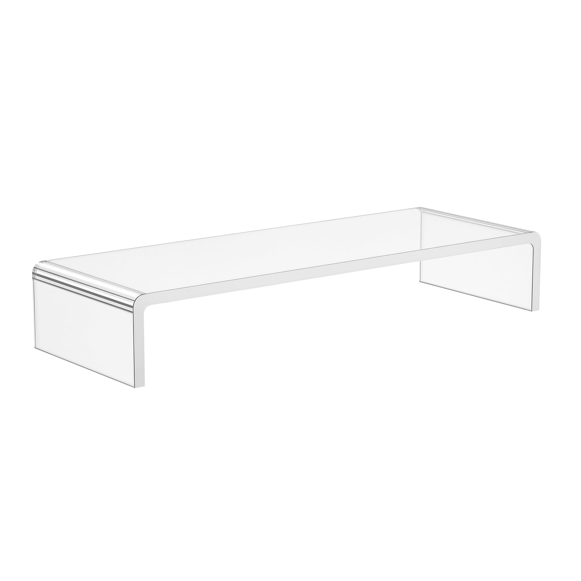 Monitor Stand Screen Stand for Laptop Computer Notebook PC ergonomic Acrylic Transparent 53 x 19 x 9 cm