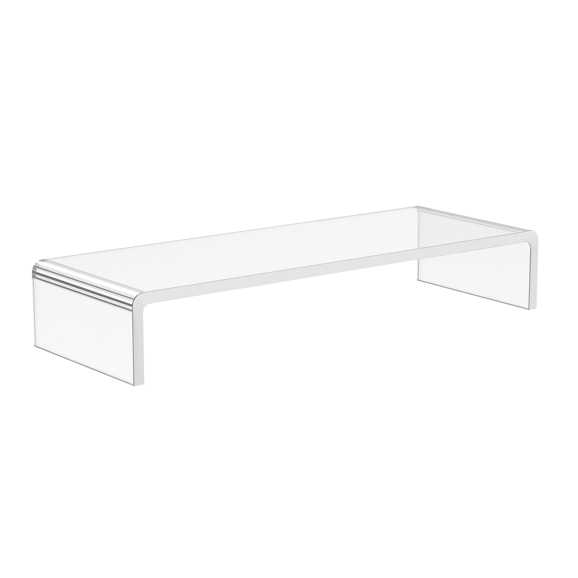 Monitor Stand Screen Stand for Laptop Computer Notebook PC ergonomic Acrylic Transparent 53 x 19 x 9 cm