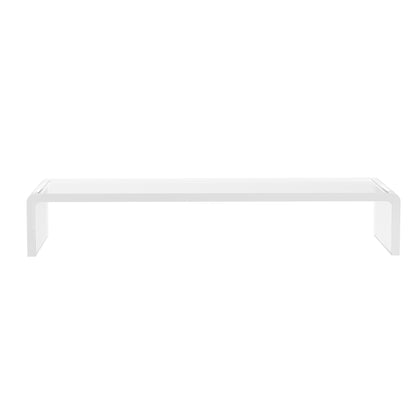 Monitor Stand Screen Stand for Laptop Computer Notebook PC ergonomic Acrylic Transparent 53 x 19 x 9 cm