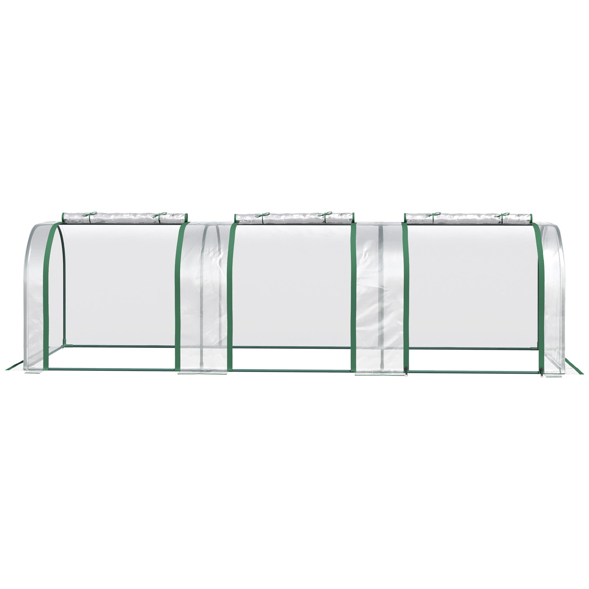 Greenhouse with Door, Winter-Proof Film Greenhouse Made of Steel, Greenhouse for Balcony, Garden, Tomato House 295x100x80cm, Tomato Greenhouse for Tomatoes, Vegetables, Flowers, Plants, Transparent