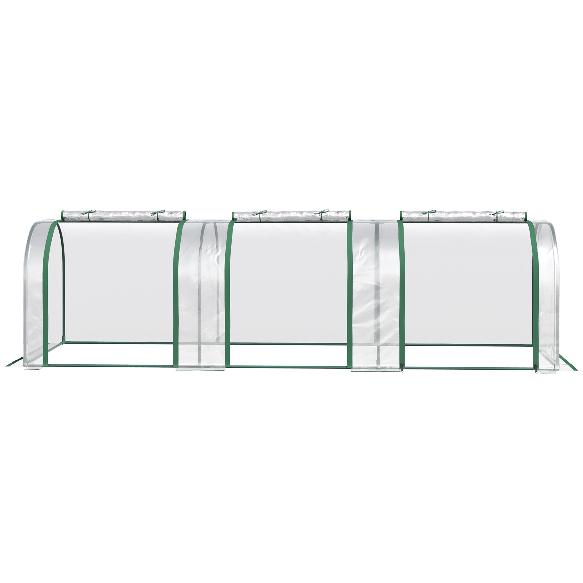 Greenhouse with Door, Winter-Proof Film Greenhouse Made of Steel, Greenhouse for Balcony, Garden, Tomato House 295x100x80cm, Tomato Greenhouse for Tomatoes, Vegetables, Flowers, Plants, Transparent
