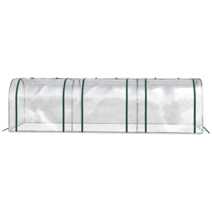 Greenhouse with Door, Winter-Proof Film Greenhouse Made of Steel, Greenhouse for Balcony, Garden, Tomato House 295x100x80cm, Tomato Greenhouse for Tomatoes, Vegetables, Flowers, Plants, Transparent