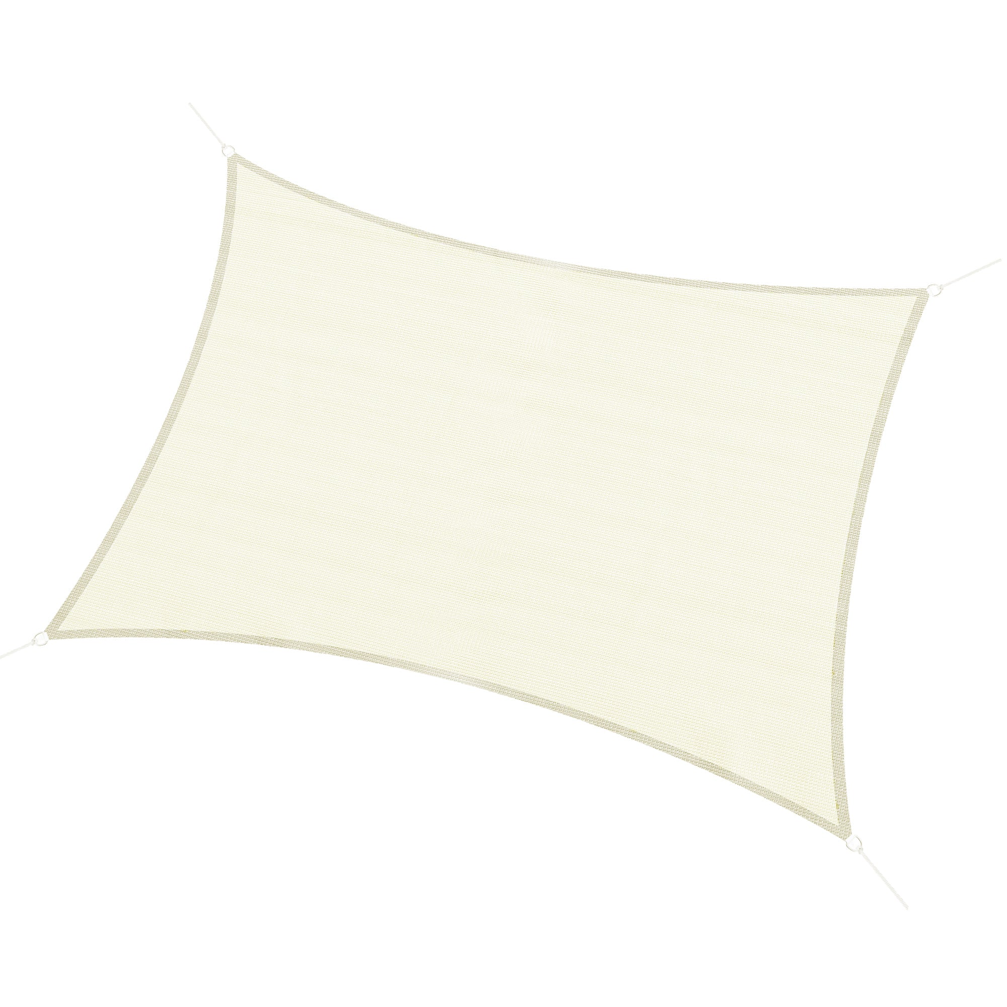 - rectangular sail canopy (various sizes and colors), size 3x4m, cream color