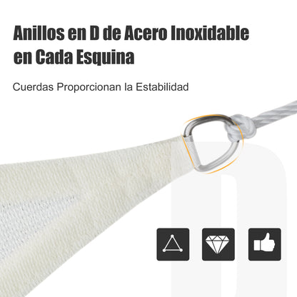 - rectangular sail canopy (various sizes and colors), size 3x4m, cream color