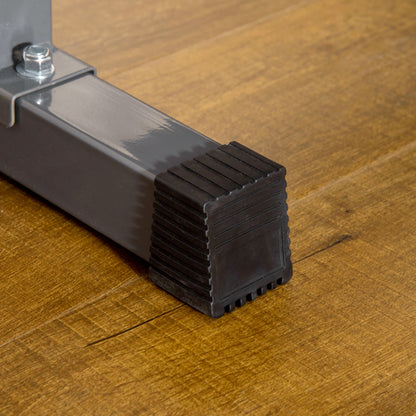 Adjustable Weight Bench, Foldable Training Bench with Barbell Rack, Home Fitness Bench, Steel, Black+Gray