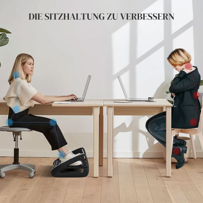 Footrest Desk Ergonomic Height Adjustable Footrest Non-Slip Foot Support with Massage Function for Home, Home Office, Office