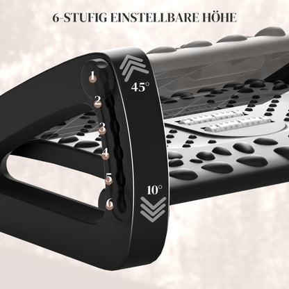 Footrest Desk Ergonomic Height Adjustable Footrest Non-Slip Foot Support with Massage Function for Home, Home Office, Office