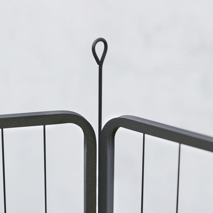 Dog Park, 16-Panel Modular and Foldable Dog Enclosure, Portable Metal Enclosure 60H cm with Door, Fence for Cat, Puppy, and Small Animals, Indoor and Outdoor, Black