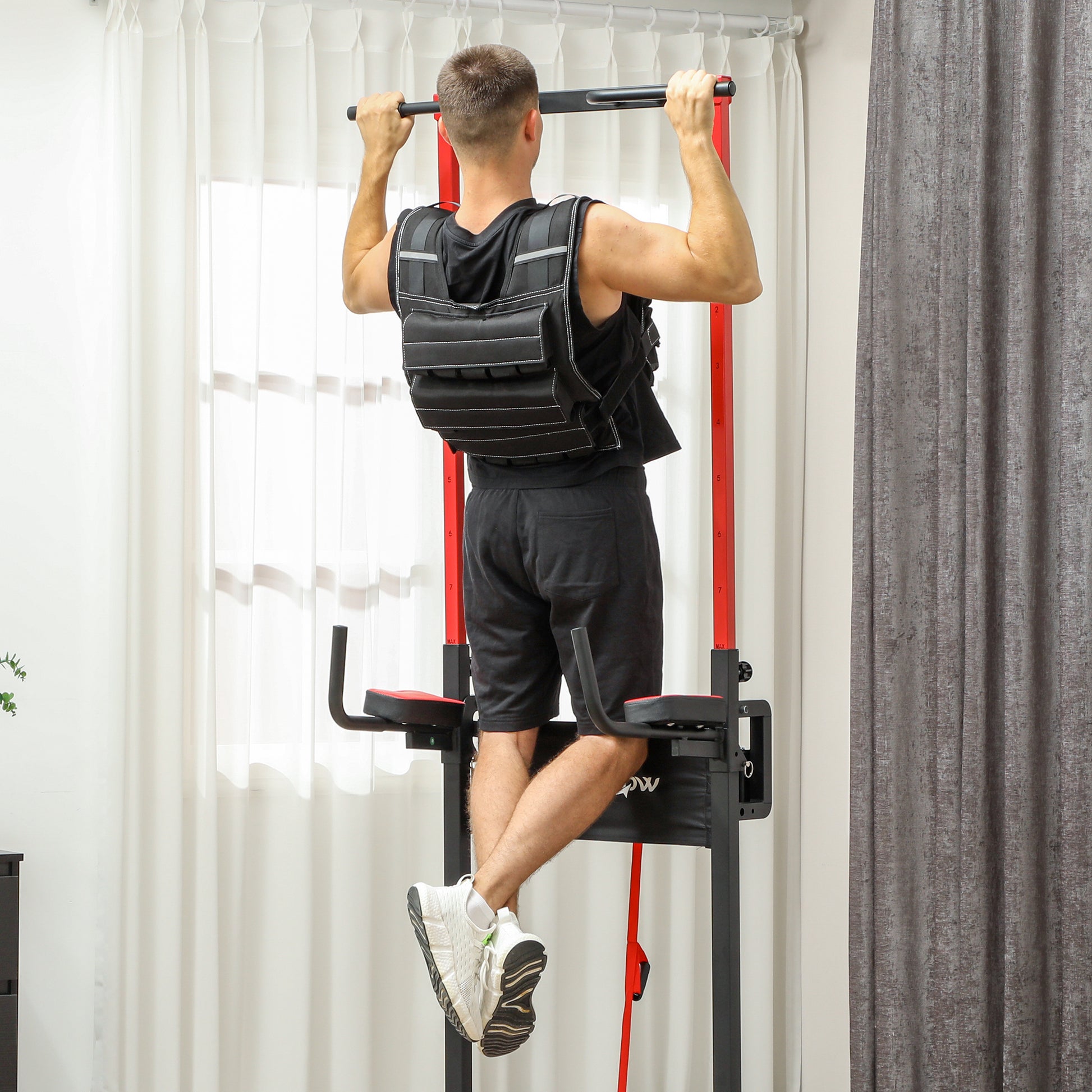 SPORTNOW 15 KG Weighted Vest Adjustable Training Vest with Removable Weights Reflective Stripes Running Vest for Men Women for Muscle Building Strength Training, Running, Fitness, Cross Training