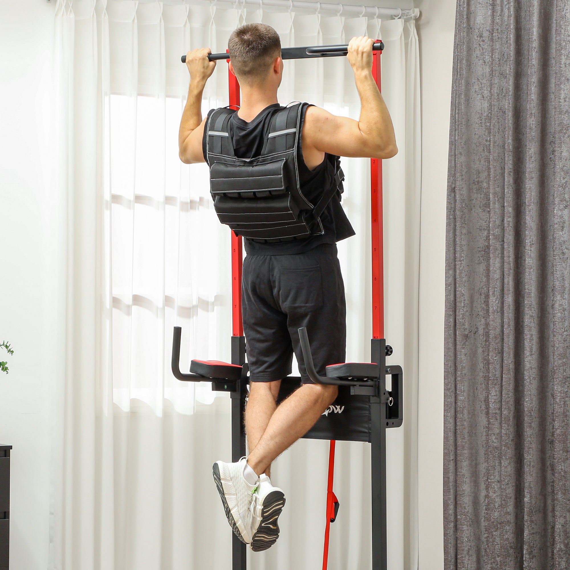 SPORTNOW 15 KG Weighted Vest Adjustable Training Vest with Removable Weights Reflective Stripes Running Vest for Men Women for Muscle Building Strength Training, Running, Fitness, Cross Training