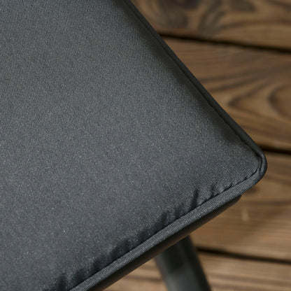 Outdoor Aluminum Garden Set 4 Chairs and 1 Table 5-Piece Garden Set with Cushions Tempered Glass Top Decorative Dark Grey Rope Backrest