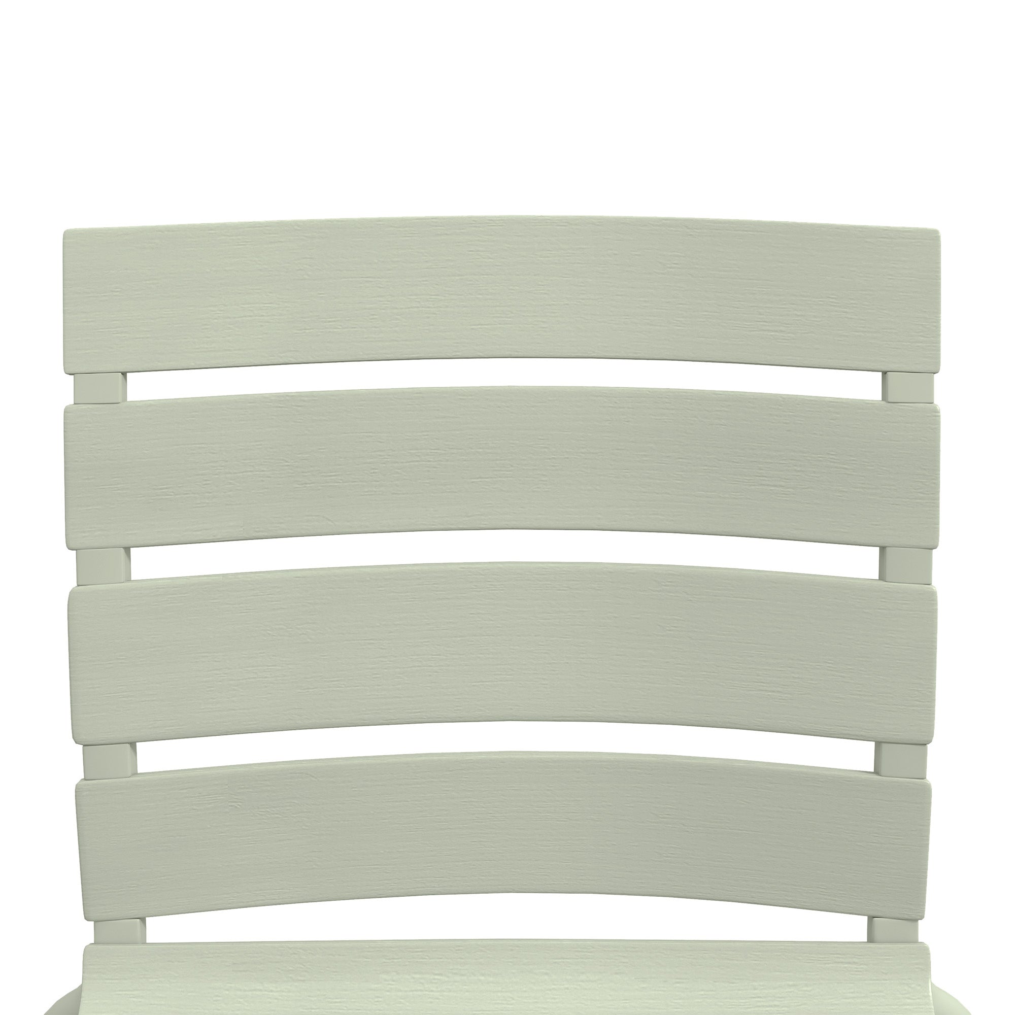 Set of 4 stackable bistro garden chairs with slatted seat and backrest dim. 42L x 54W x 78H cm green