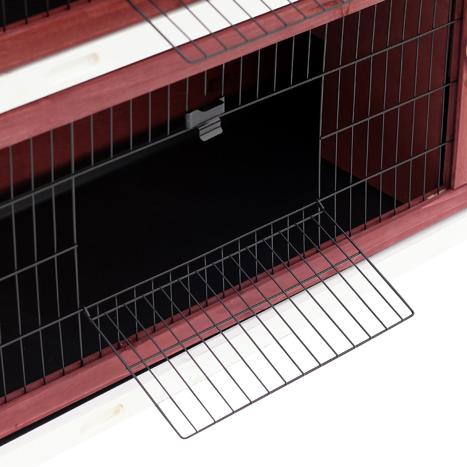 Outdoor Rabbit Hutch, Guinea Pig and Rodent Hutch 136.4x50x93cm Waterproof Brown