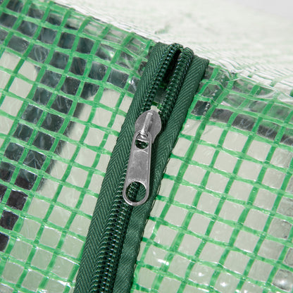 Polyethylene Greenhouse with Window PE Greenhouse Tomato House Cold Frame 120 x 60 x 60 cm Green