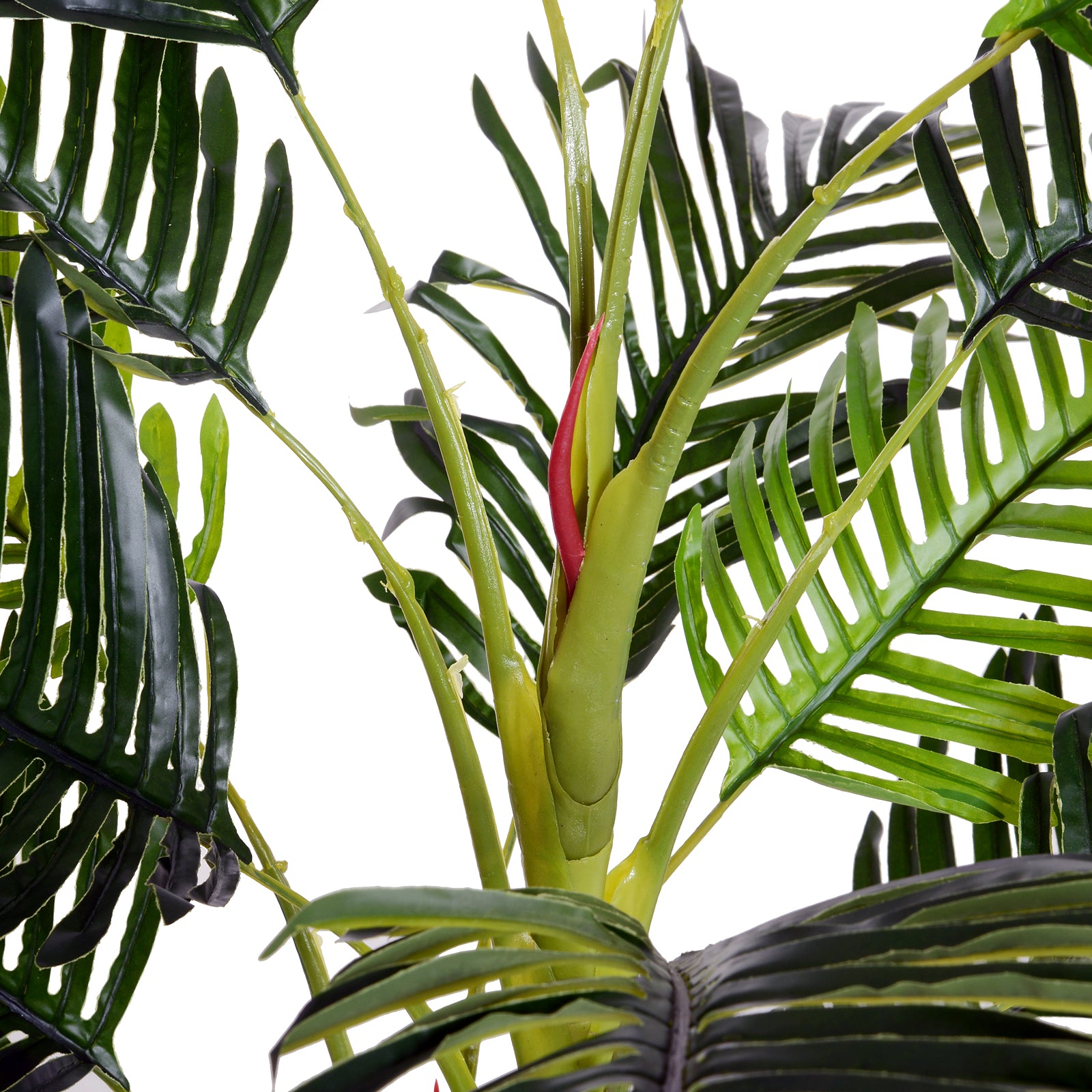 Artificial Palm Tree Large 150 cm, Artificial Plant, Artificial Palm, Plastic Artificial Plants in Pot, Fake Plant like real for Living Room Bedroom Office Garden Modern Decoration Gift